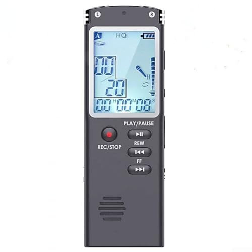 Voice Recorder USB Diktiergerät, Professionelles HD Rauschunterdrückung Aufnahmegerät WAV MP3 Player 32GB mit externen Kopfhörern zum Lernen