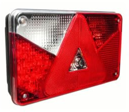 Aspöck MULTIPOINT V LED-Rückleuchte Links, 8-PIN Bajonett, 12 V