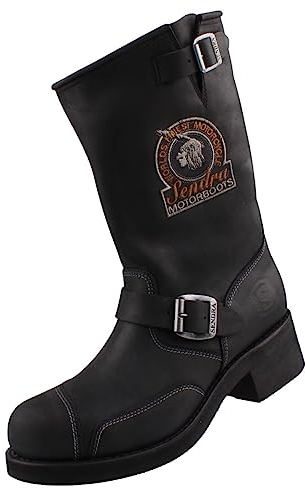 Sendra Boots, Stivali da motociclista donna, Nero (Nero), 46 EU