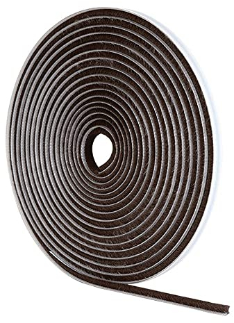 Stormguard 05SR474005MB - Antispifferi autoadesivo con setole in pile, colore: marrone