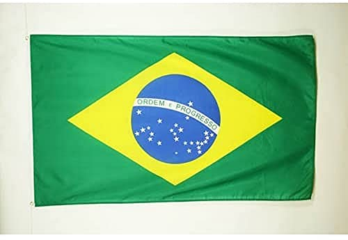 AZ FLAG Bandera de Brasil 180x120cm - Gran Bandera BRASILEÑA 120 x 180 cm