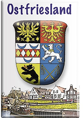 Magnet - Ostfriesland - Gr. ca. 8 x 5,5 cm - 38110 - Küchenmagnet