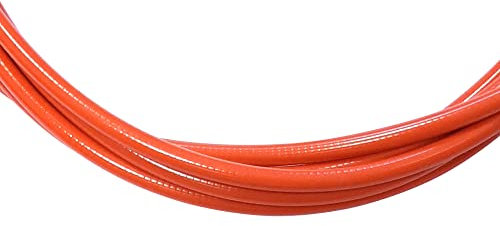 cyclingcolors TEFLON BRAKE BIKE OUTER CASING CABLE HOUSING ORANGE LENGHT 1m DIAMETER 5mm FIXIE SINGLESPEED MTB ROAD VINTAGE PTFE NEW