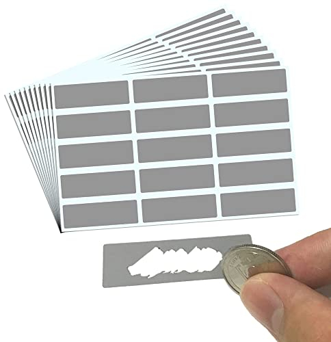 150 Stück - Rubbelaufkleber Rubbellose Selber Machen, Scratch off Sticker - 48 x 15 mm