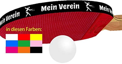 3 Stk. Tischtennis Kantenband 8 mm mit eigenem Text in verschiedenen Farben