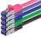 Cat 7 Cable de Red Ethernet LAN - 0,25m - 5 colores - 5 piezas - 02 Cat.7 Sftp Pimf Lszh - 10 GB s RJ45 Connectores Cat6a compatible con Cat5 Cat6 Cat7 Cat8