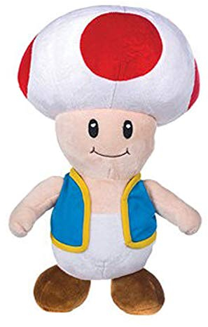 WHITEHOUSE LEISURE Super Mario Bros - Toad plüsch 30cm Qualität super Soft