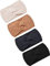 4 Pièces Bandeaux Chauffe-Oreilles d'Hiver Bandeau en Tricot Chaud pour Femmes Enveloppes de Tête au Crochet Tressé pour Fille (Noir, Gris Foncé, Chameau, Beige)