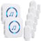 SanJie Door Chimes When Door Opens for Home - Door Alarm with Chime Adjustable Volume,5 Magnetic Door Sensors & 2 Plug-in Receivers - Door Open Chime - Indoor Range 500ft 2 Receivers + 5 Sensors