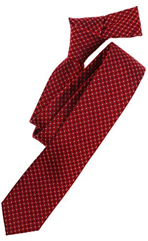 Venti Krawatte gemustert Dunkelrot Einheitsgröße