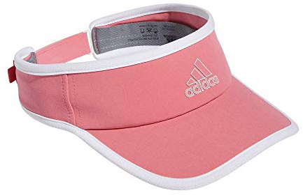 adidas Women's Superlite Performance Visor, Hazy Rose/White, One Size