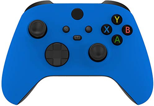 eXtremeRate Coque Avant de Remplacement pour Xbox Séries X/S Manette, Coque Avant Custome pour Xbox Séries X/S, Manette Non Inclut-Bleu