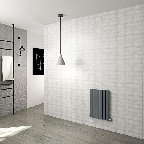 Horizontal Flat Panel Designer Radiator Central Heating Anthracite Rads Single 600x408mm