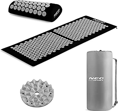 Akupressurmatte mit Stacheln Neo-Sport 190103 schwarz-grau