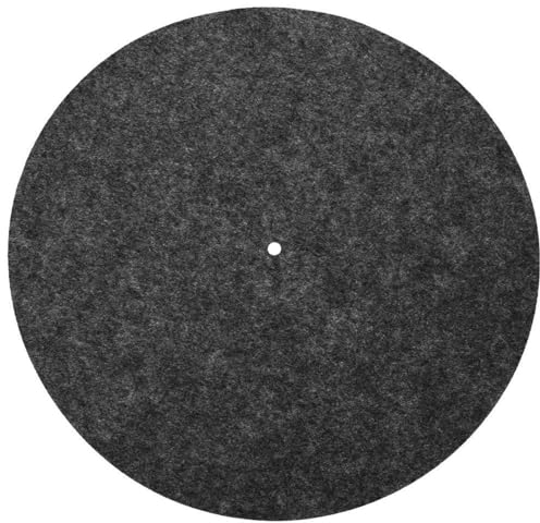 Plattenteller Matte, 12in 2mm ultradünne Wolle Anti-Vibrations Plattenteller Record Pad Plattenmatten Antistatische Flache Weiche Slipmat Matte für Vinyl Schallplattenspieler