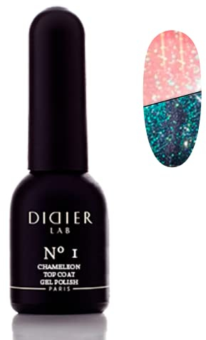 Didier Lab - Premium Top Coat Chameleon 1 - UV Gel Nagellack - Top Coat Gel UV - Schutz vor Kratzern - Gelnagellack für UV Lampe - Für Gellack - Kein Dispersionsschicht UV Nagellack - Gel Nail Polish