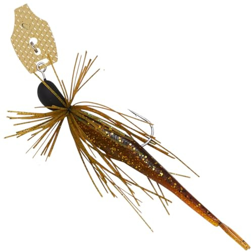 Savage Gear Skirted Gummijig 10cm 8,5g Crazy Swim Jig, Farbe:Motor Oil