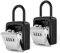 ORIA Schlüsseltresor Schlüsselbox, 2 STK. 4 Stellige Zahlencode Schlüssel Lock Box, Wasserdicht Key Box mit Abnehmbarem Haken, Hängend Schlüsselkasten, für Zuhause, Garage, Büro