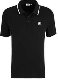 FILA Herren Bucak Polohemd Westlich, Schwarz, M
