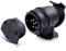 CXTM adattatore 13 a 7 poli, adattatore rimorchio 13 a 7 poli, adattatore presa rimorchio da 13 a 7 pin incl. copertura di parcheggio, sistemi a 12 V, per portabici, rimorchi per cavalli