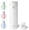 BOTTLE BOTTLE Bouteille d'eau isotherme de 710 ml avec couvercle à paille et poignée, en acier inoxydable à double paroi sous vide, anti-fuite, sans BPA, pour sport, voyage, salle de sport, blanc