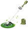 GREEN MACHINE 62V 40.6 CM decespugliatore a batteria, tagliabordi a batteria albero in alluminio, batteria 2,5Ah ric. rapida 4A, brushless alta efficienza, larghezza taglio regolabile 2 velocità