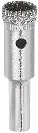 sourcing map 1pcs Diamond Drill Bits 12mm Serrated Hollow Core Hole Saw for Glass Ceramic Porcelain Tile Marble Stone