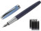 BOCIYER Contrast Colour Fountain Pen Set - Medium Nib, Fancy Fountain Pens for Writing, Cute Pen, Nice Pen Gifts for Men and Women(Blue)
