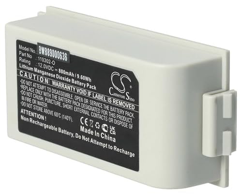 vhbw Batterie kompatibel mit Schiller FRED easyport Medizintechnik (800 mAh, 12 V, Li-MnO2)