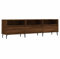 vidaXL Mueble de TV Madera contrachapada Roble marrón 150x30x44,5 cm