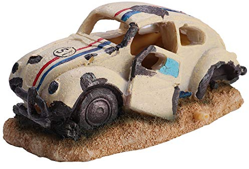 Auto Aquarium Deko, Aquarium Dekoration Auto, Aquarium Dekoration Harz, 18 × 10,5 × 8 cm, Langlebige Simulation Harz Limousine Fisch Tank Aquarium Dekorationszubehör, Verblassen Nicht, für Aquarien