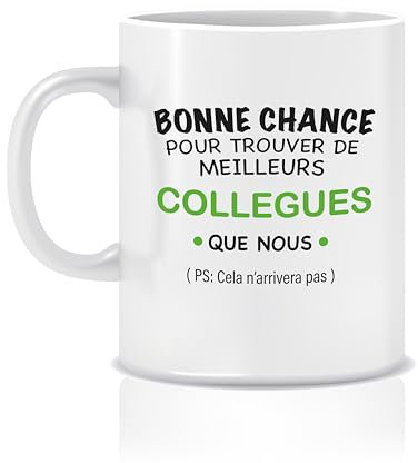Monsieur Trendy Mug Tasse Café - Cadeau de départ ou retraite Collègue, Cadeau drole pas Cher, Humour Original (Vert)
