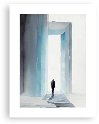 ARTTOR Poster Wandbild Kunstdruck 30x40cm Architektur Menschen - 6238 - P2X
