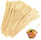 Lot de 100 pics à brochettes en bambou pour barbecue, 12 cm, mini touillettes en bois, accessoires de charcuterie pour barbecue, cocktails, fruits, kebab, fête