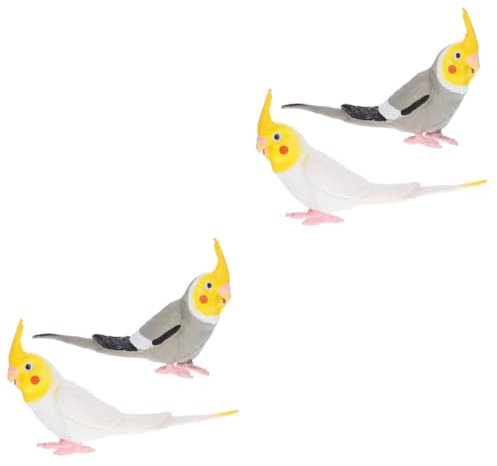 HEMOTON 4stücke Realistische Papageien Figurine Simulierte Papageien Deko Für Garten Wohnzimmer Und Terrasse Hochwertiges Und Langlebiges Kunststoffmaterial Farbenfroh Und Lebendig