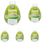 Joie Kitchen Gadgets 35033 Storage Pod, Silicone, Green (Pack of 5)