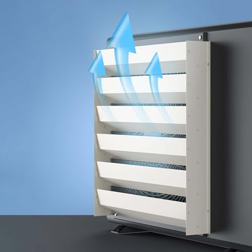 schutzgitter für klimaanlagen AC Außeneinheit Luftauslass Prallplatte aus verzinktem Stahl, Luftauslass Anti Direct Blowing Wind Guide, Air Conditioner Auslass Abdeckung für AC-Kompressor ( Color : 23