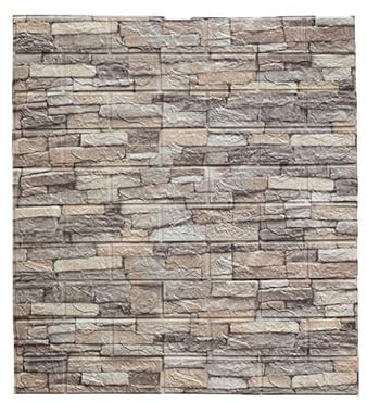 3d Wandpaneele,Wandpaneele 1-10 Stücke 77 cm * 70 cm 3D Wandaufkleber Nachahmung Ziegel Schlafzimmer Wohnkultur Wasserdicht selbstklebende DIY Tapete for Wohnzimmer(B,10pcs-77cmX70cm)