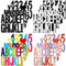 Yimomoyi 16 Blätter Buchstaben Aufkleber, Bunte Klebebuchstaben Wetterfest, Groß Buchstaben Sticker, Selbstklebendes Vinyl Buchstaben Zahlen Kit für Postfach Schilder Adressnummer DIY Scrapbooking