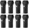 Sourcing Map 12Pcs Black Stainless Steel T Pipe Clamp Connector, Structural Pipe Connector Chain Link Fence Clamp, Fit OD 1 Inch (25mm), Easy Installation, Suitable for Hangers, Handrails, Fences