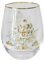 Lesser & Pavey Christmas White Stemless Glass - Gift Idea for Xmas - Themed Glass, UK Design, Drinkware