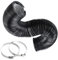 4inch x 10ft (3M) Tumble Dryer Vent Hose, Heavy-Duty Four-Layer Protection Ducting Tube, Flexible Aluminum Air Ducting with 2 Clamps for Kitchen Range Hood, Bathroom Extractor Fan