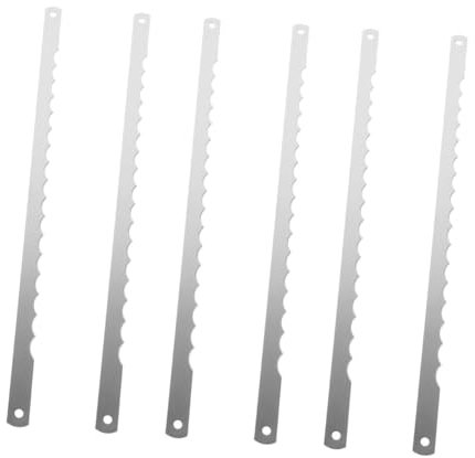 Amosfun 3 Sätze Brotmesser Gezackte Klingen Scheibenschneiderklinge Aus Metall Brotschneidemesser Aus Metall Ersatzteile Für Brotbackautomaten Brotklinge Rostfreier Stahl 2 Stück * 3