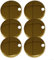 Toilet Seat Hinge Cover Gold Top Fix Toilet Seat Hinge Fixings Covers Stainless Steel Bathroom Accessories Easy Installation
