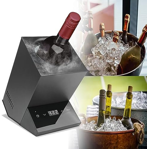 Electric Wine Chiller, Temperature-controlled Bucket for Red/White Wine Champagne - Fast-cooling Cabinet for Kitchen Bar - 210x 135x 240 mm