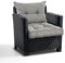 PFM HOME - Sitzauflagen Gartenmöbel mit Rückenkissen Set - Outdoor Polster für Gartenmöbel Auflagen Lounge-Kissen - 2-er-Set: Sitzkissen 70x70 cm mit Rückenkissen 70x40 cm