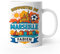 MAXI SHIRT Tasse Personnalisée Supporter de Marseille, Mug en Céramique avec Design Football, Blanc