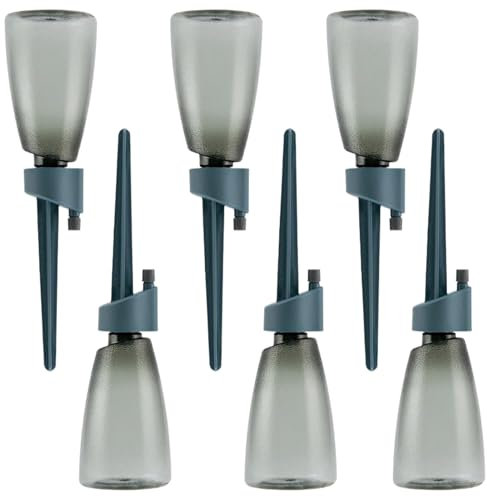 Distributore di acqua, 6 pezzi, sfere di irrigazione con bottiglia, rilascio lento, per piante d'appartamento, di irrigazione per piante in vaso, piante in vaso, acqua per piante in vaso