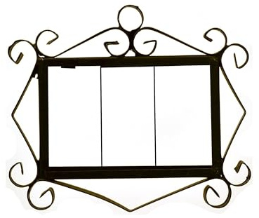 Hausfliesen-Zahlen und Buchstaben aus Keramik, grünes Blumendesign, Fliesengröße: 7,5 cm x 3,5 cm, 2 bis 6 Fliesenrahmen (Draht 3 Fliesenrahmen)