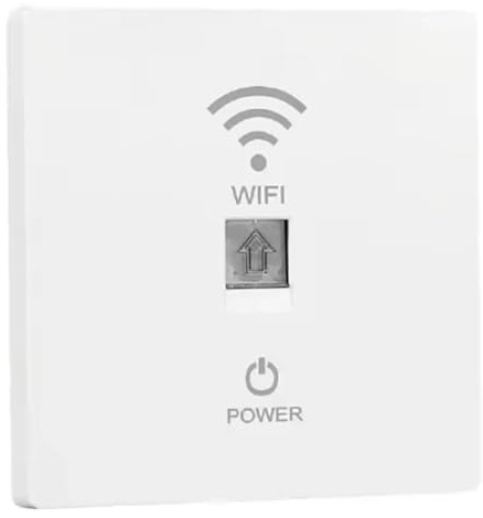 Ujjdwiurgh 86-Type In-Wall WiFi 6 Router Panel 1000Mbps AP 110V-220V for Whole Home Mesh Network Coverage